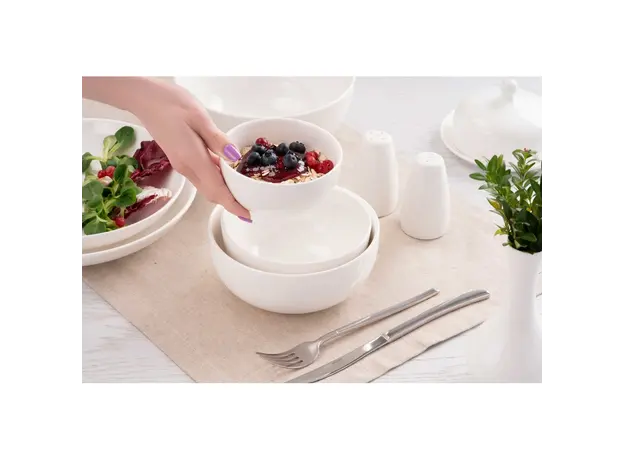 Samari le Ardesto Salt shaker Imola, 4.8x8.2cm, porcelain, white, 4 image