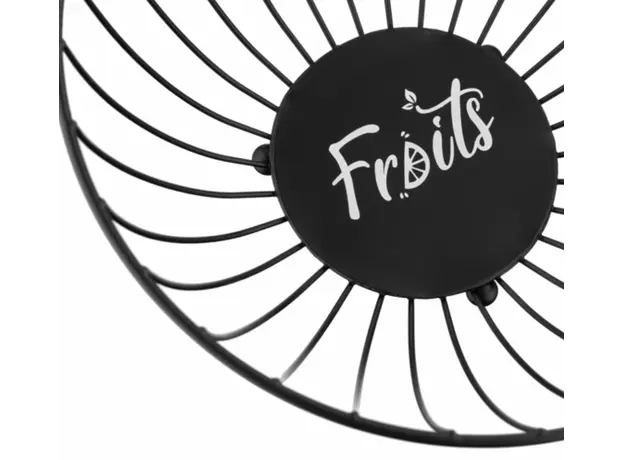 Fruit bowl Ardesto Basket Midori 28x28x13cm, metal, black, 3 image