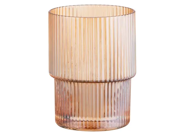 Ardesto Low glasses set, 200ml, 2pcs, glass, golden, 2 image