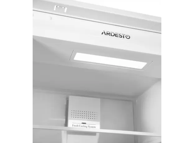 Built-in refrigerator ARDESTO with bottom freezer, 177x54.5x54, ref-180L, freeze-68L, 2 doors, A+, NF, door-on-door, white, 6 image