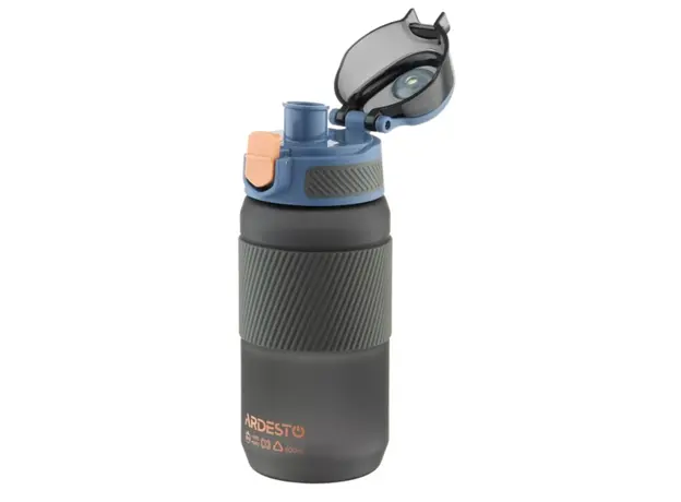 Water bottle Ardesto Bottle Spring 600ml, plastic, black, 2 image