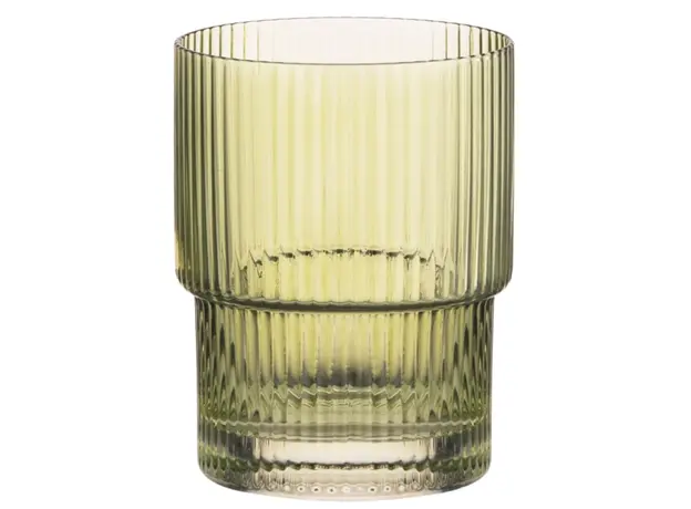 Set of glasses Ardesto Low, 200ml, 2pcs, glass, green, 2 image