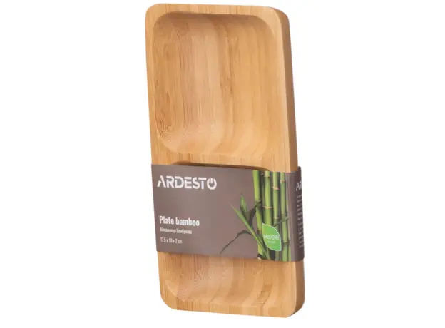 ARDESTO Plate Midori, 17.5x10x2cm, bamboo