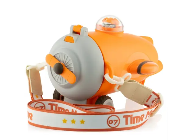 Water bottle Ardesto Bottle Plane 550ml, plastic, orange, 6 image
