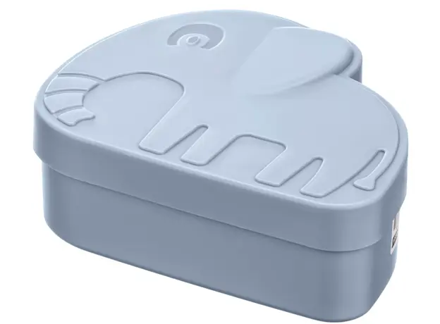 Container ARDESTO Lunch box Fresh Elephant 1l, plastic, blue, 2 image
