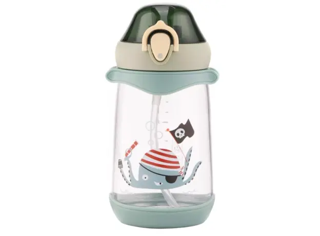 Water bottle Ardesto Bottle for kids Octopus, 500ml, plastic, green