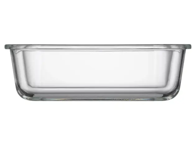 Container Ardesto Food storage container Gemini 0.38l, borosilicate glass, plastic, rectangular, transparent, 3 image