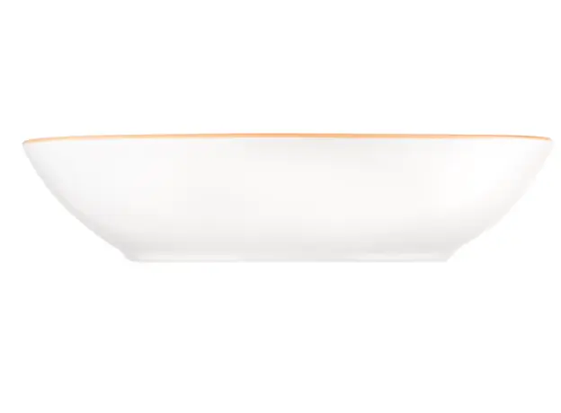 Ardesto Soup Plate Siena, 790ml, 20cm, porcelain, white-yellow 767637177535, 2 image