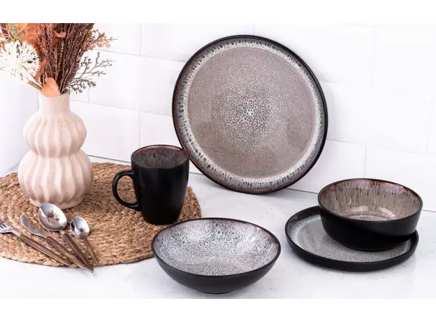 Ardesto Bowl Bolzano, 720ml, ceramic, black-brown, 4 image
