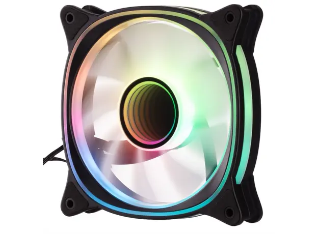 Cooler 2E GAMING Case Fan Air Cool X Fan ACF120XB-ARGB, 120mm, 1200rpm, 3pin, 3pin +5VARGB, 20.4dBa, black