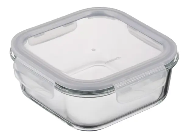 Container Ardesto Food storage container Gemini 0.8l, borosilicate glass, plastic, square, transparent