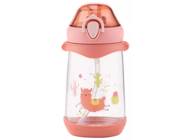 Ardesto Bottle for kids Llama, 500ml, plastic, pink