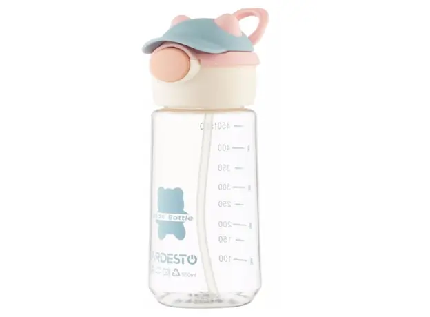 Water bottle Ardesto Bottle Bear 550ml, plastic, pink