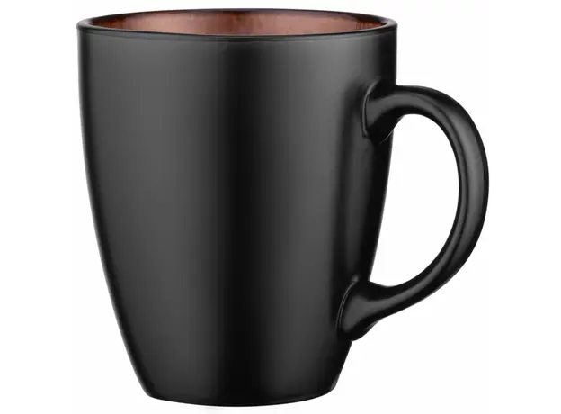 Cup Ardesto Mug Bolzano, 380ml, ceramic, black-brown