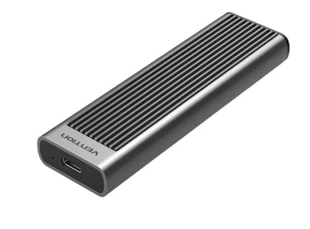 Solid disk case Vention KPKH0 SSD M.2 NVMe Enclosure 10Gbps (USB 3.1 Gen 2-C) Gray Aluminum