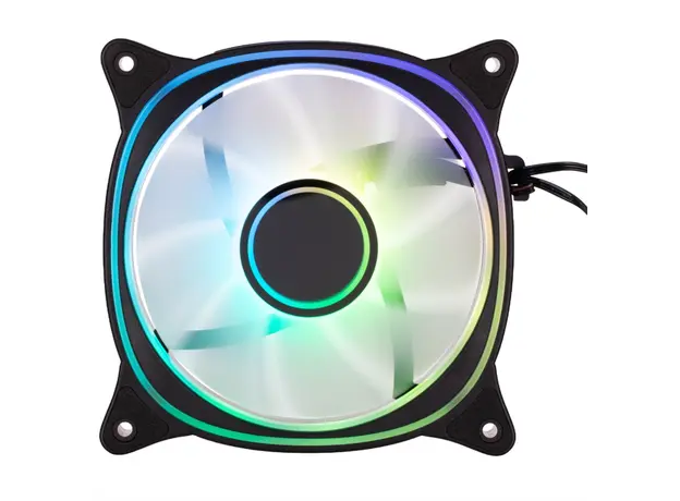 Cooler 2E GAMING Case Fan Air Cool X Fan ACF120XB-ARGB, 120mm, 1200rpm, 3pin, 3pin +5VARGB, 20.4dBa, black, 2 image