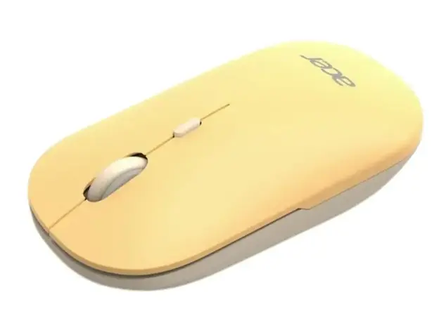 Acer Mouse wireless dual mode 2.4GHz and BT5.2, 4 buttons, AMR130, Yellow, 3 image