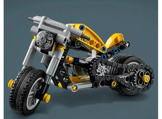 LEGO Constructor Technic Yellow Motorcycle, 5 image