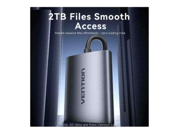 Adapter Vention CLOHB 2-in-1 SD 4.0 Card Reader (SD+TF) USB-C 3.0 0.15m Gray Aluminum, 2 image