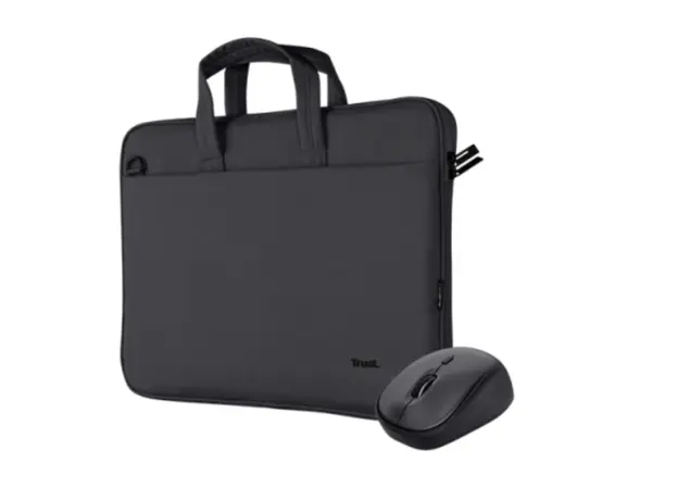 Laptop Bag TRUST BOLOGNA BAG AND MOUSE SET BLACK