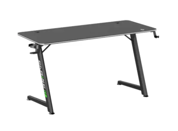Gaming table Vertex VX-GD-02RGBB Gaming Desk With RGB Lighting On Desk Edge Black/Matte Black, 2 image
