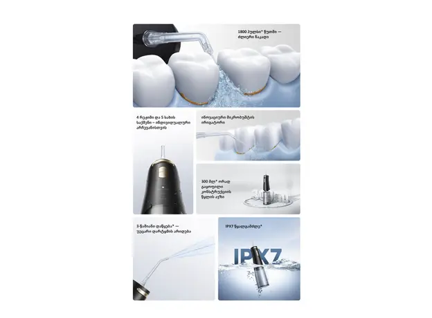 Mova Ripple 10 water flosser Black (AWF14A), 12 image