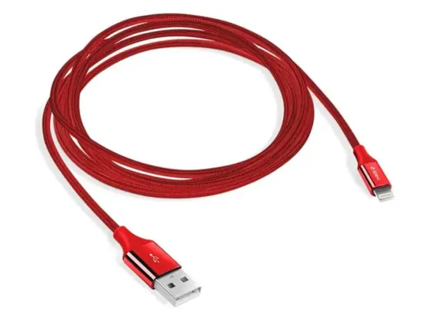 USB cable TTEC ALUMICABLE USB-A - LIGHTNING CHARGE/DATA CABLE, 120CM, RED 2DK16K, 2 image