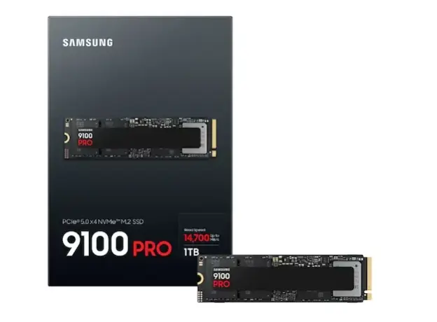 Solid disk Samsung 9100 PRO PCIe 5.0 1TB SSD MZ-VAP1T0BW, 2 image
