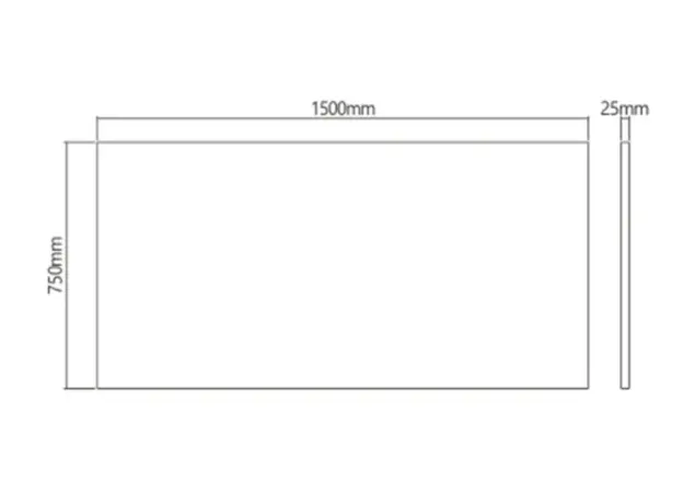 Table surface Vertex VX-DB-15075DW 1500x750mm Rectangular Wood Table Top Dark Walnut, 2 image