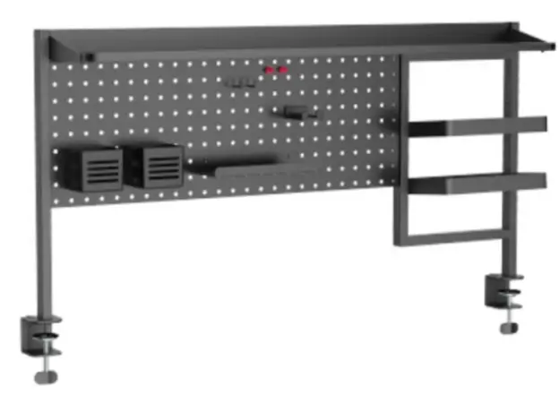 Organizer shelf Vertex VX-PB-01B Clamp-On Multi-Purpose Pegboard Organizer Shelf (for 1200mm Desktops) Black