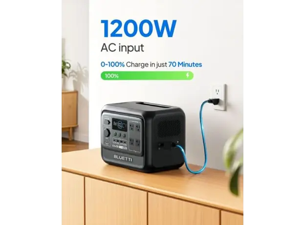 Bluetti Premium 100 V2 Portable Power Station 2000W/1024Wh, 3 image