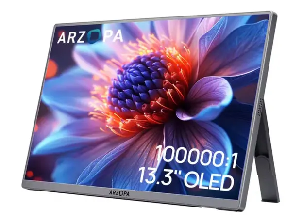 Monitor ARZOPA A3C Pro 13.3" FHD OLED 1ms Mini HDMI USB-C Built-in Speaker, 2 image