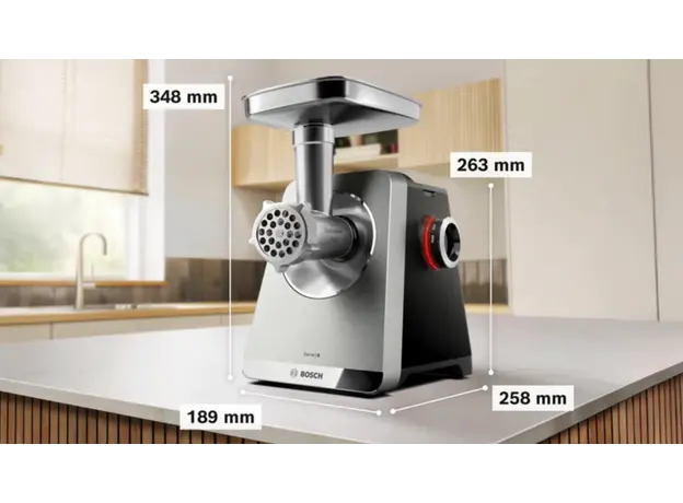 Meat mincer Bosch MFWS840M, 2 image
