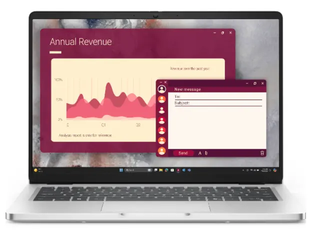 Notebook Dell Pro 14|U7 255U|16GB|1TB SSD|FgrPr|W11 Pro|FHD IR Cam &amp; Mic|WLAN + BT|14.0" FHD+|Backlit Kb|3 Cell|65W/3Yrw