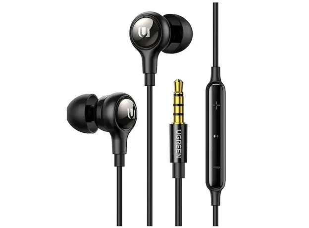 Headphone UGREEN EP103 (30637), In-Ear Headphones, Wired, 3.5mm, Black