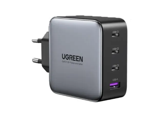 Adapter Ugreen GaN Fast Charger 3x USB-C USB-A 100W 40747