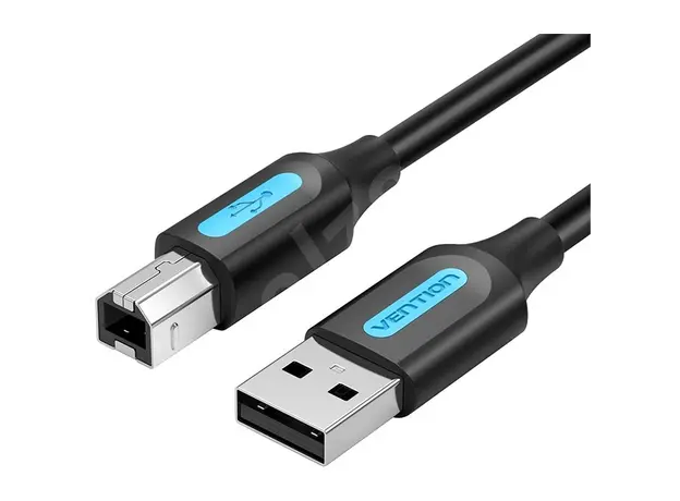 Printer cable VENTION COQBF USB 2.0 A Male to B Male Printer Cable 1M Black PVC Type