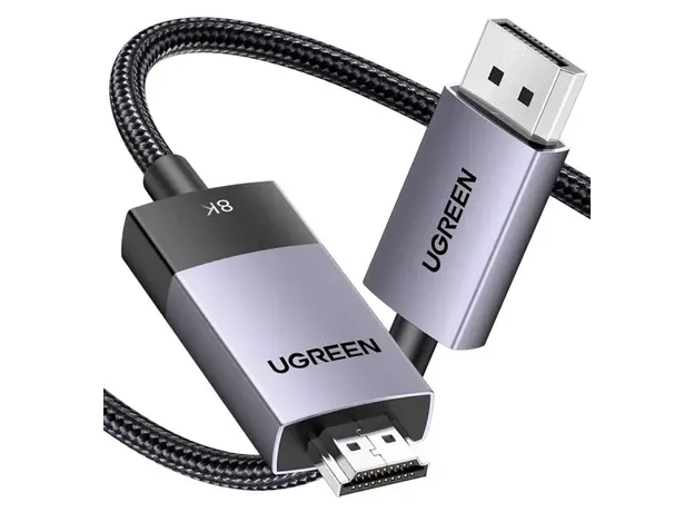 HDMI cable Ugreen 8K DisplayPort To HDMI 2m 80397, 2 image