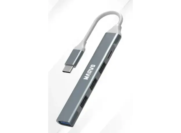 USB hub MARVO UH008 USB HUB (USB C to A 3x USB 2.0 1xUSB 3.0)