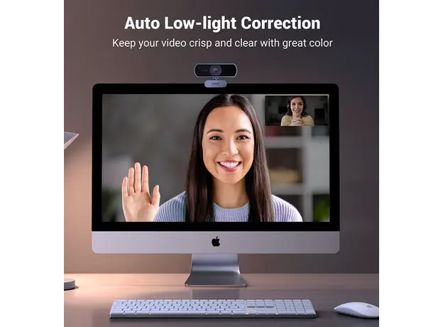Webcam Ugreen FHD 2MP Built-in Microphone Webcam 15728, 5 image