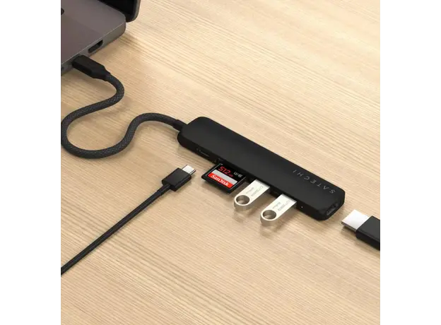 Satechi 6-in-1 USB-C Slim Multiport Adapter ST-P6SK, 3 image