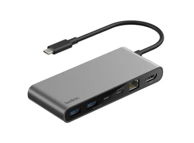 Hub Belkin Connect USB-C 8-IN-1 Multiport Hub 2.5GBE INC024hqSGY, 3 image