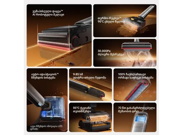 Vacuum cleaner Dreame T16 Pro Heat Wet and Dry Vacuum (HHR58A), 2 image