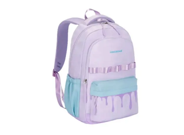 Kingsons 15.6" Notebook Bag Primary School Backpack Purple - KS251308, 3 image