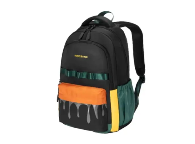 Notebook bag kingsons 15.6" Primary School Backpack Black/Green - KS251308, 3 image
