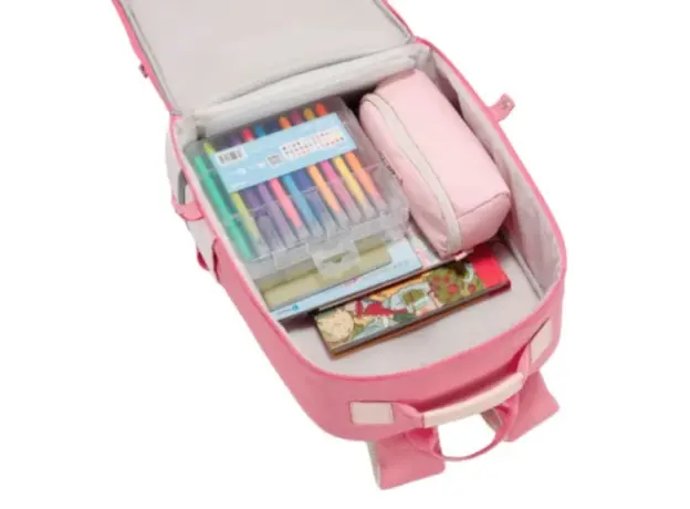 Kingsons 15.6" Notebook Bag Primary School Backpack Pink - KS251093, 5 image
