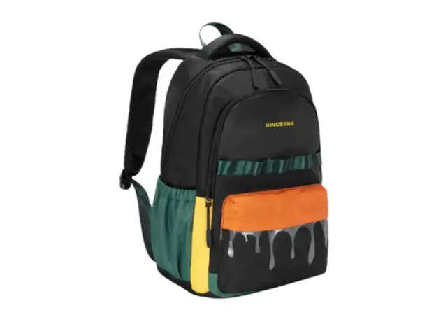 Notebook bag kingsons 15.6" Primary School Backpack Black/Green - KS251308, 2 image