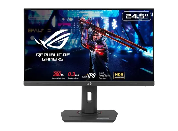 Monitor Asus 24.5" ROG Strix XG259QNS 2xHDMI, DP, 2xUSB, Audio, IPS, 380Hz, 0.3ms, sRGB 110%, AdaptiveSync, Pivot, HDR400