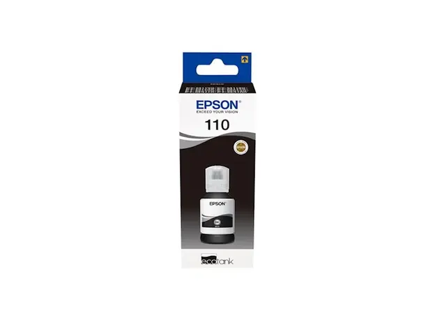 მელანი Epson 110 Ecotank PIGMENT Black XL (C13T03P14A) 120ml 6,000 pages, 2 image