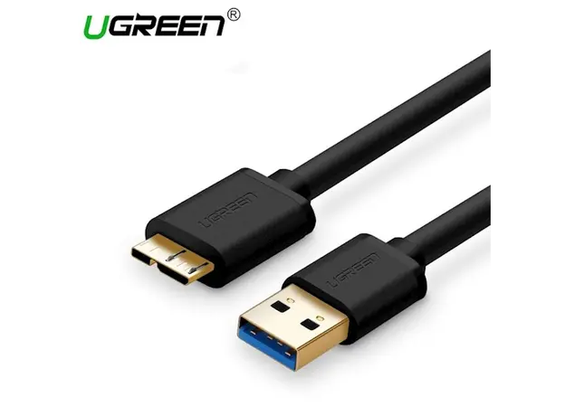 Micro USB კაბელი UGREEN US130 (10840) USB 3.0 A Male to Micro-B Male USB 3.0 Cable 0.5m (Black)